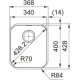 Zlew FRANKE Smart SRX 110-34 stal SZCZOTKOWANA (122.0739.166)