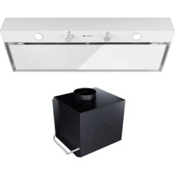 _dodatkowy RABAT 7%_ | _wysyłka 24H*_ | Okap do zabudowy GLOBALO FLUXIME 90.1 white + turbina TW 1.2 | 590 m3/h