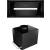 _dodatkowy RABAT 7%_ | Okap do zabudowy GLOBALO SAREDO 60.1 black + turbina TW 1.2 | 590 m3/h