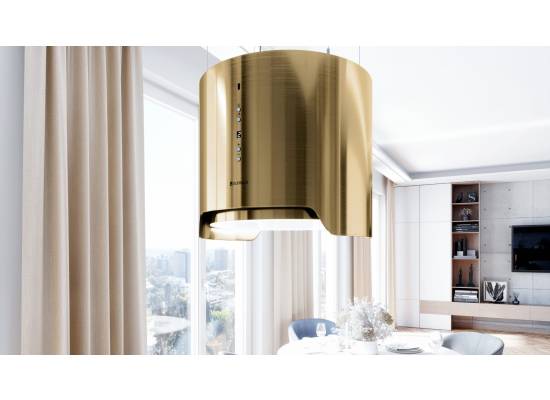 Okap wyspowy GLOBALO ARENOFLOW ISOLA 39.4 light gold | 365 m3/h