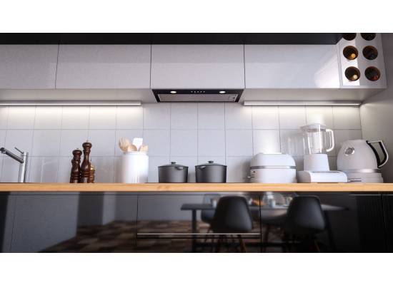 _dodatkowy RABAT 7%_ | Okap do zabudowy GLOBALO DELICO 60.1 black | 320 m3/h
