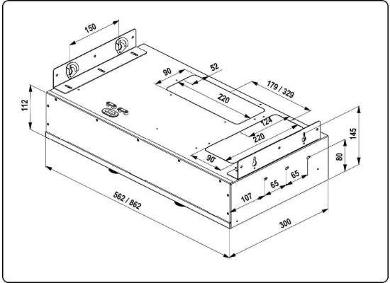 _dodatkowy RABAT 7%_ | Okap do zabudowy GLOBALO FLUXIME 90.1 black + turbina TW 2.1 | 780 m3/h