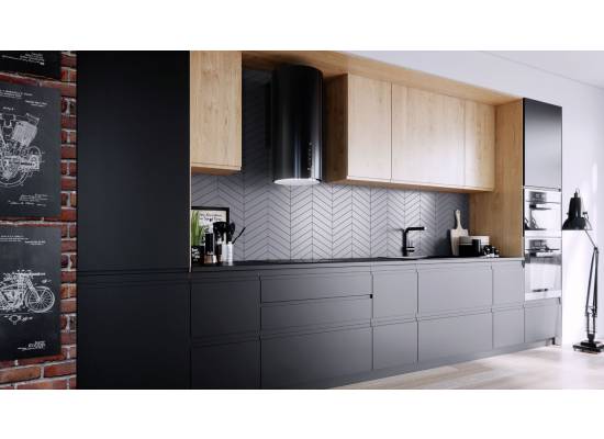 _dodatkowy RABAT 7%_ | _wysyłka 24H*_ | Okap przyścienny GLOBALO HEWENO 39.3 black | 660 m3/h