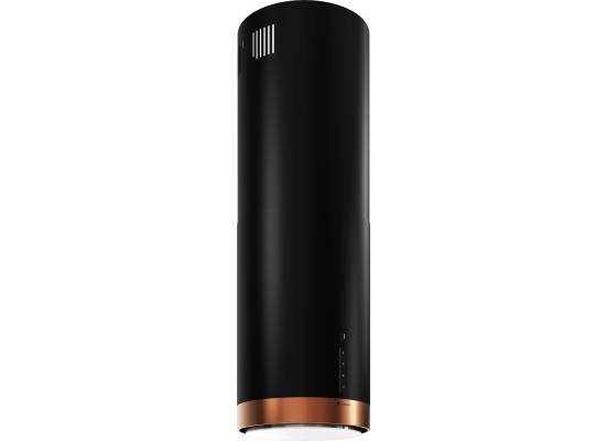 _dodatkowy RABAT 15%_ | Okap wyspowy GLOBALO HEWENO ISOLA 39.2 black / copper mat ring | 675 m3/h