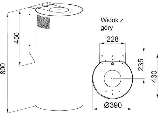 _dodatkowy RABAT 7%_ | _wysyłka 24H*_ | Okap przyścienny GLOBALO LOBELIO 39.1 wine copper | 570 m3/h