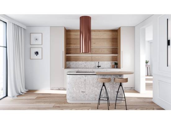 _dodatkowy RABAT 7%_ | Okap wyspowy GLOBALO LOBELIO ISOLA 39.1 wine copper | 570 m3/h