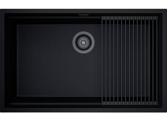_dodatkowy RABAT 7%_ | _wysyłka 24H*_ | Zlew GLOBALO MIRALIO 80.1 black / bl mat