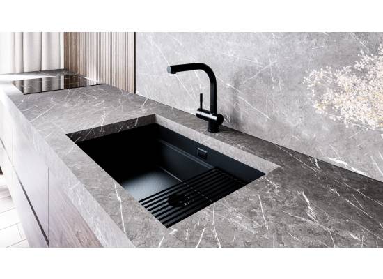 _dodatkowy RABAT 7%_ | _wysyłka 24H*_ | Zlew GLOBALO MIRALIO 80.1 black / bl mat