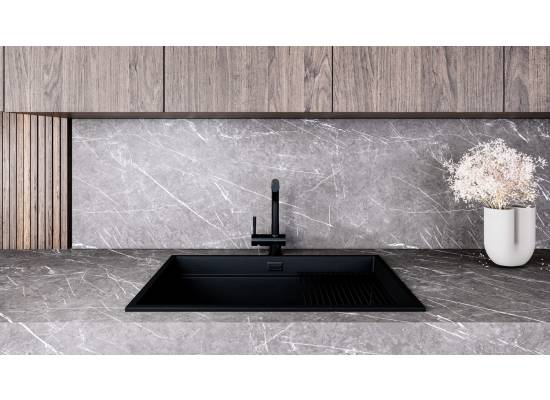 _dodatkowy RABAT 7%_ | _wysyłka 24H*_ | Zlew GLOBALO MIRALIO 80.1 black / bl mat