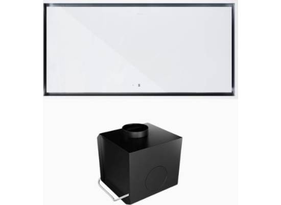 _dodatkowy RABAT 7%_ | Okap sufitowy GLOBALO NOVELTI 100.1 white + turbina TW 2.1 | 780 m3/h