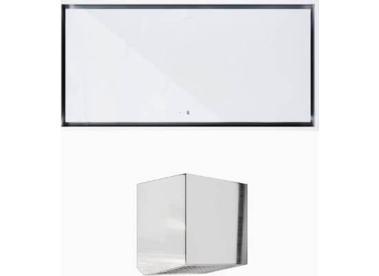 _dodatkowy RABAT 7%_ | Okap sufitowy GLOBALO NOVELTI 100.1 white + turbina TZ 1.1 | 760 m3/h