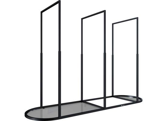 Stelaż z półką GLOBALO AFRALO 170.1 black | 170cm