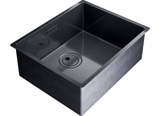 Zlew GLOBALO RIWOLO 50.1 PVD anthracite (grafit szczotkowany)