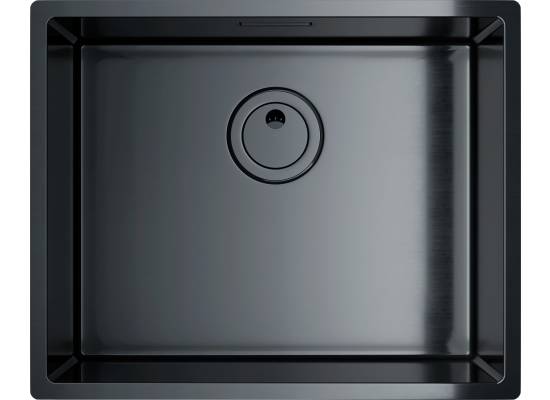 Zlew GLOBALO RIWOLO 50.1 PVD anthracite (grafit szczotkowany)