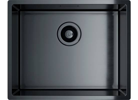 Zlew GLOBALO RIWOLO 50.1 PVD anthracite (grafit szczotkowany)