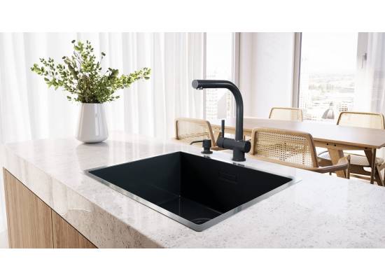Zlew GLOBALO RIWOLO 50.1 PVD anthracite (grafit szczotkowany)