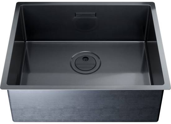 Zlew GLOBALO RIWOLO 50.1 PVD anthracite (grafit szczotkowany)