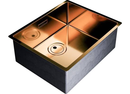 Zlew GLOBALO RIWOLO 50.1 PVD copper (miedź szczotkowana)