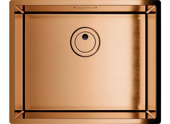 Zlew GLOBALO RIWOLO 50.1 PVD copper (miedź szczotkowana)