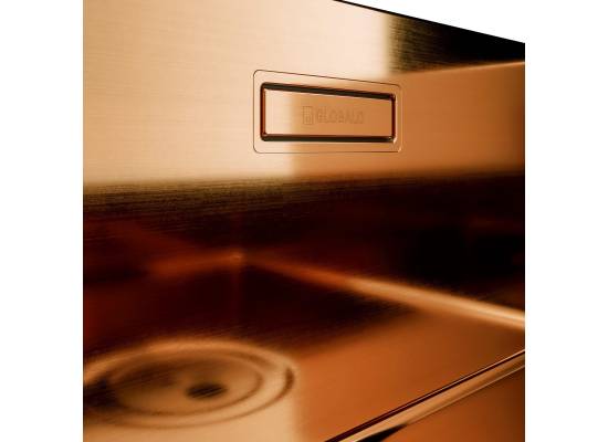 Zlew GLOBALO RIWOLO 50.1 PVD copper (miedź szczotkowana)