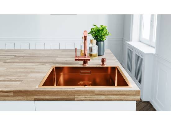 Zlew GLOBALO RIWOLO 50.1 PVD copper (miedź szczotkowana)