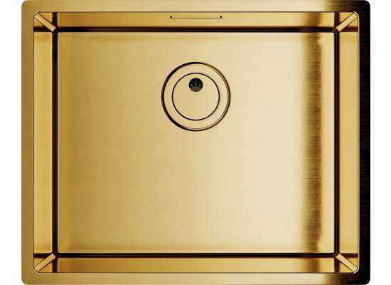 Zlew GLOBALO RIWOLO 50.1 PVD gold (złoty szczotkowany)