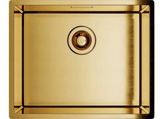 Zlew GLOBALO RIWOLO 50.1 PVD gold (złoty szczotkowany)