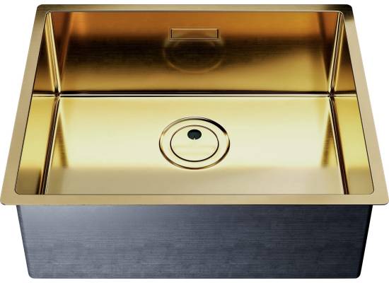 Zlew GLOBALO RIWOLO 50.1 PVD gold (złoty szczotkowany)