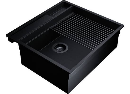 _dodatkowy RABAT 7%_ | _wysyłka 24H*_ | Zlew GLOBALO SILVANO 60.1 black / bl mat