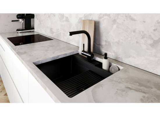 _dodatkowy RABAT 7%_ | _wysyłka 24H*_ | Zlew GLOBALO SILVANO 60.1 black / bl mat