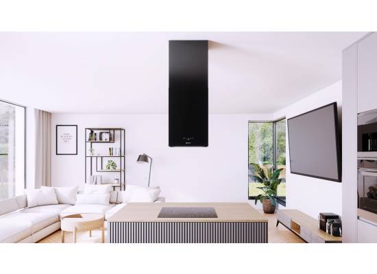 _dodatkowy RABAT 7%_ | Okap wyspowy GLOBALO WERNO ISOLA 40.2 black | 725 m3/h