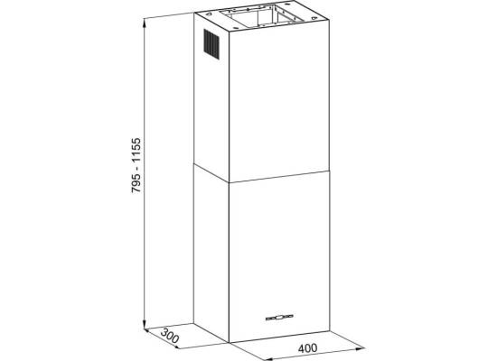 Okap wyspowy GLOBALO WERNO ISOLA 40.2 inox | 725 m3/h