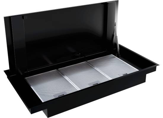 _dodatkowy RABAT 7%_ | Okap sufitowy GLOBALO ZENARA 100.1 black + turbina TW 2.1 | 780 m3/h