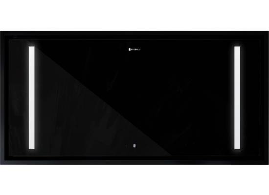 _dodatkowy RABAT 7%_ | Okap sufitowy GLOBALO ZENARA 100.1 black + turbina TW 3.1 | 900 m3/h