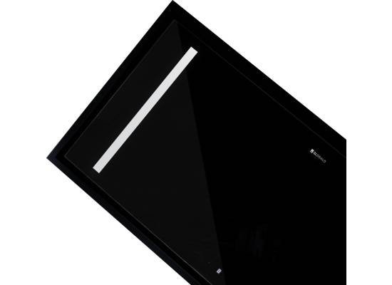 _dodatkowy RABAT 7%_ | Okap sufitowy GLOBALO ZENARA 100.1 black + turbina TW 3.1 | 900 m3/h