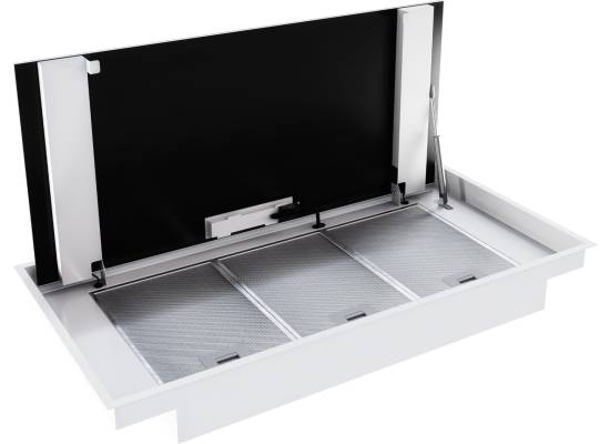 _dodatkowy RABAT 7%_ | Okap sufitowy GLOBALO ZENARA 100.1 white + turbina TW 3.1 | 900 m3/h
