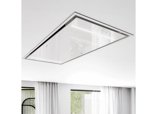 _dodatkowy RABAT 7%_ | Okap sufitowy GLOBALO ZENARA 100.1 white + turbina TZ 1.1 | 760 m3/h