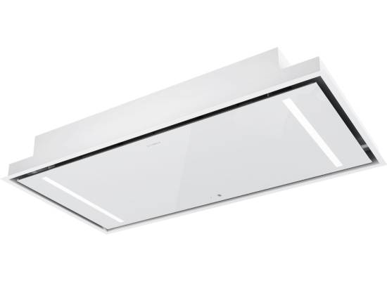 _RABAT 7%_ | Okap sufitowy GLOBALO ZENARA 100.1 white + turbina TZ 1.1 | 760 m3/h