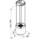 Okap wyspowy GLOBALO ARENOFLOW ISOLA 39.4 gold | 365 m3/h