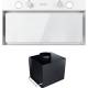 _dodatkowy RABAT 7%_ | _wysyłka 24H*_ | Okap do zabudowy GLOBALO FLUXIME 60.1 white + turbina TW 1.2 | 590 m3/h