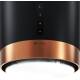 _dodatkowy RABAT 15%_ | Okap wyspowy GLOBALO HEWENO ISOLA 39.2 black / copper mat ring | 675 m3/h