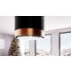 _dodatkowy RABAT 15%_ | Okap wyspowy GLOBALO HEWENO ISOLA 39.2 black / copper mat ring | 675 m3/h