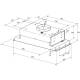 Okap do zabudowy GLOBALO LANILIA LAMEZO 60.1 white + turbina TW 2.1 | 780 m3/h