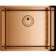 Zlew GLOBALO RIWOLO 50.1 PVD copper (miedź szczotkowana)
