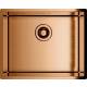 Zlew GLOBALO RIWOLO 50.1 PVD copper (miedź szczotkowana)