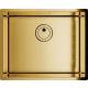 Zlew GLOBALO RIWOLO 50.1 PVD gold (złoty szczotkowany)
