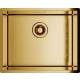 Zlew GLOBALO RIWOLO 50.1 PVD gold (złoty szczotkowany)