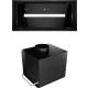 _dodatkowy RABAT 7%_ | Okap do zabudowy GLOBALO SAREDO 60.1 black + turbina TW 2.1 | 780 m3/h