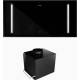 _dodatkowy RABAT 7%_ | Okap sufitowy GLOBALO ZENARA 100.1 black + turbina TW 2.1 | 780 m3/h