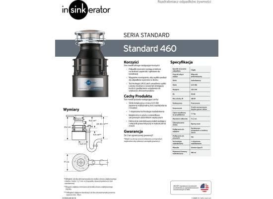 _wysyłka 24h*_| Młynek-rozdrabniacz odpadów InSinkErator STANDARD 460 (80367T-ISE)